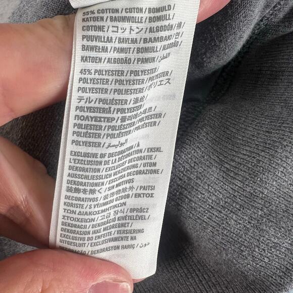 Abercrombie & Fitch Fleece Lined Sweatpants Men’s SZ LG Pockets Logo Drawstring - Picture 12 of 13